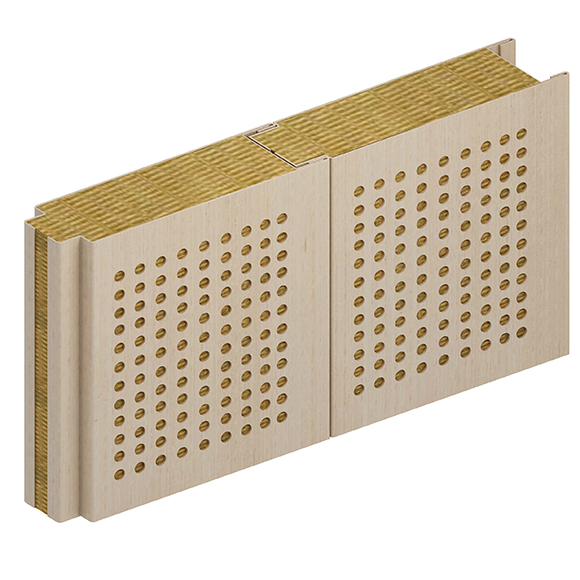 Type ACMComposite Rock Wool Perforated Sound Reduction Wall Panel的副本